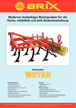 कल्टीवेटर Brix Wotan 300 S