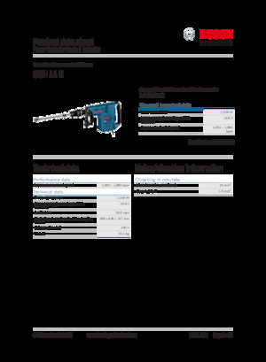 डिमोलिशन हैमर और ब्रेकर Bosch GSH 11 E