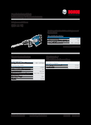 डिमोलिशन हैमर और ब्रेकर Bosch GSH 11 VC