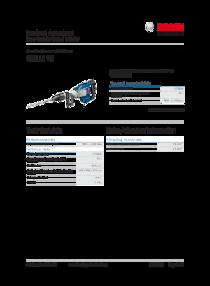डिमोलिशन हैमर और ब्रेकर Bosch GSH 11 VC