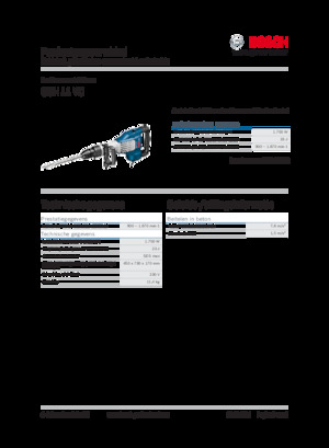 डिमोलिशन हैमर और ब्रेकर Bosch GSH 11 VC