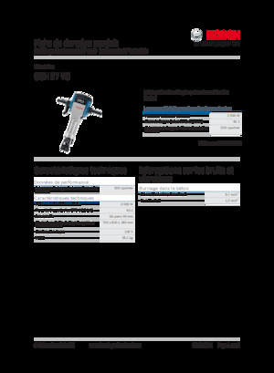 डिमोलिशन हैमर और ब्रेकर Bosch GSH 27 VC