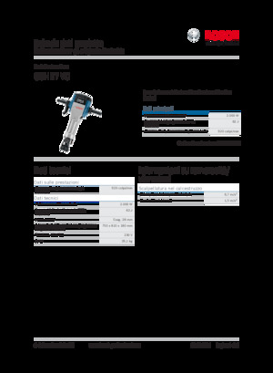 डिमोलिशन हैमर और ब्रेकर Bosch GSH 27 VC