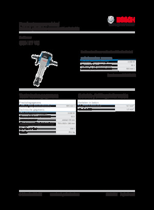 डिमोलिशन हैमर और ब्रेकर Bosch GSH 27 VC