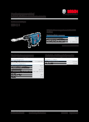 डिमोलिशन हैमर और ब्रेकर Bosch GSH 3 E