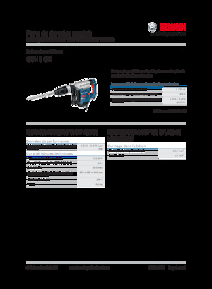 डिमोलिशन हैमर और ब्रेकर Bosch GSH 5 CE