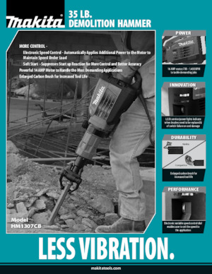 डिमोलिशन हैमर और ब्रेकर Makita HM1307CB