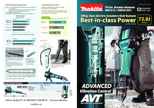 डिमोलिशन हैमर और ब्रेकर Makita HM1812X1
