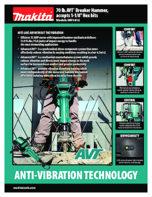 डिमोलिशन हैमर और ब्रेकर Makita HM1812X3