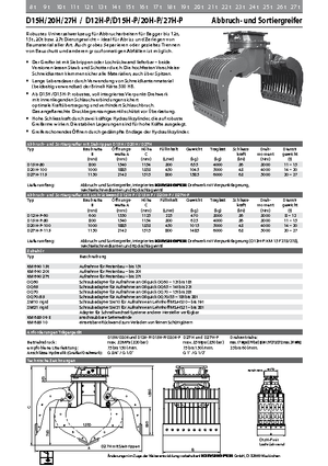 डिमोलिशन सॉर्टिंग ग्रैब Kinshofer D 15 H-P 80