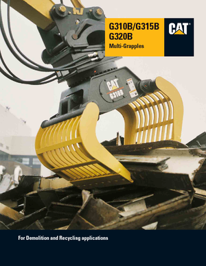 डिमोलिशन सॉर्टिंग ग्रैब Caterpillar G320B/D