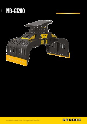 डिमोलिशन सॉर्टिंग ग्रैब MB Crusher MB-G1200