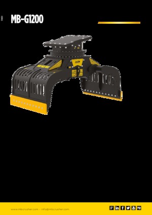 डिमोलिशन सॉर्टिंग ग्रैब MB Crusher MB-G1200