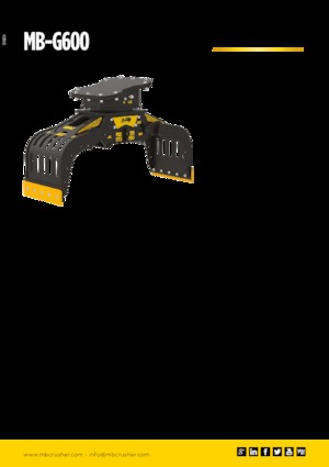 डिमोलिशन सॉर्टिंग ग्रैब MB Crusher MB-G600