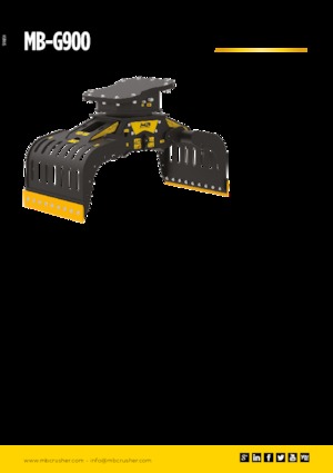 डिमोलिशन सॉर्टिंग ग्रैब MB Crusher MB-G900