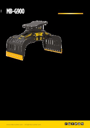 डिमोलिशन सॉर्टिंग ग्रैब MB Crusher MB-G900
