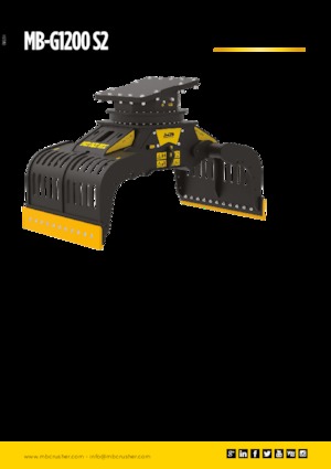 डिमोलिशन सॉर्टिंग ग्रैब MB Crusher MB-G1200 S2