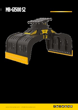 डिमोलिशन सॉर्टिंग ग्रैब MB Crusher MB-G1500 S2