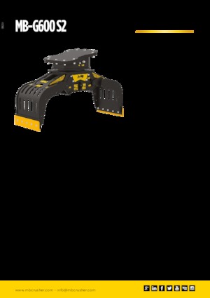 डिमोलिशन सॉर्टिंग ग्रैब MB Crusher MB-G600 S2