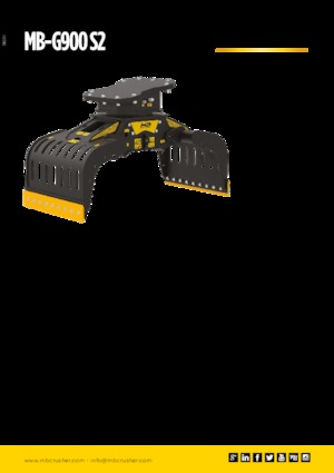 डिमोलिशन सॉर्टिंग ग्रैब MB Crusher MB-G900 S2