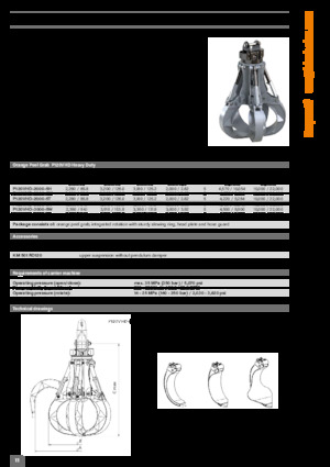 डिमोलिशन सॉर्टिंग ग्रैब Kinshofer P120VHD-3000-5T