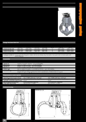 डिमोलिशन सॉर्टिंग ग्रैब Kinshofer P25VR HD-600-3W