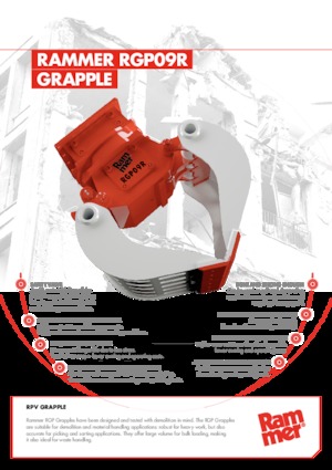 डिमोलिशन सॉर्टिंग ग्रैब Rammer RGP09R