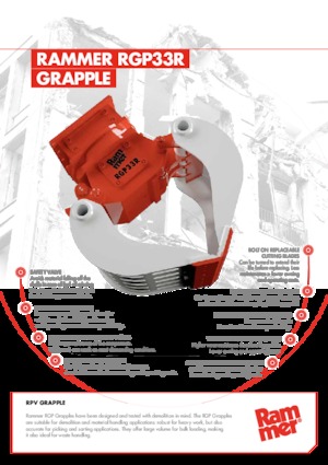 डिमोलिशन सॉर्टिंग ग्रैब Rammer RGP33R