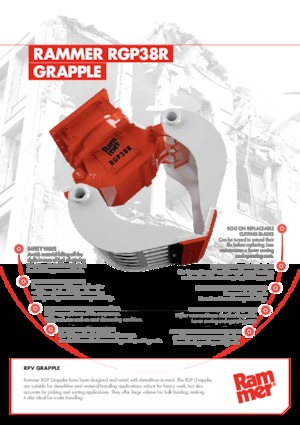 डिमोलिशन सॉर्टिंग ग्रैब Rammer RGP38R