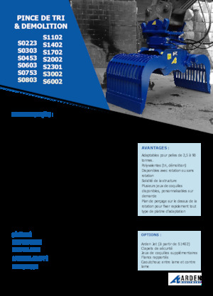 डिमोलिशन सॉर्टिंग ग्रैब Arden S2301