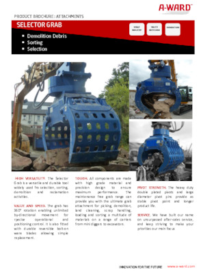 डिमोलिशन सॉर्टिंग ग्रैब A-Ward S200