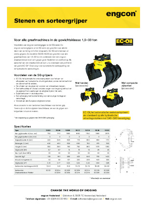 डिमोलिशन सॉर्टिंग ग्रैब engcon SG26