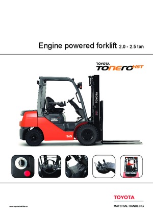 डीजल फोर्कलिफ्ट Toyota 06-8 FD 25F 