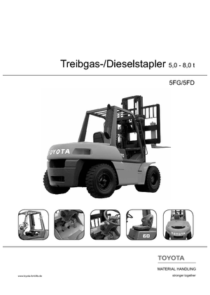 एलपीजी फोर्कलिफ्ट Toyota 5 FG 60