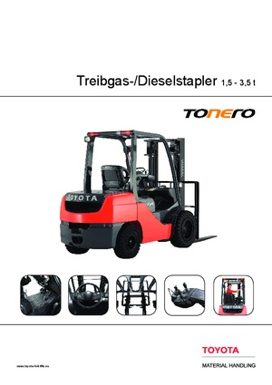 डीजल फोर्कलिफ्ट Toyota 52-8 FDJF 35 