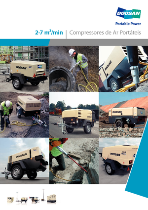 पोर्टेबल एयर कंप्रेसर - डीजल, इलेक्ट्रिक, गैसोलीन Doosan 7/72