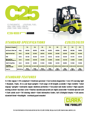 डीजल फोर्कलिफ्ट Clark C 25 D