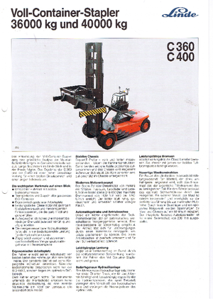 डीजल फोर्कलिफ्ट Linde C 400/4