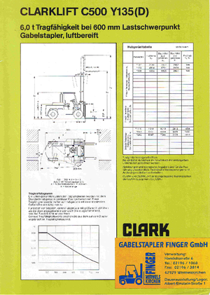 डीजल फोर्कलिफ्ट Clark C 500-y-135 D