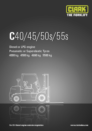 डीजल फोर्कलिफ्ट Clark C 55 s D
