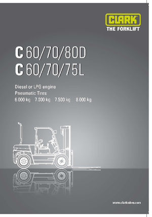 डीजल फोर्कलिफ्ट Clark C 60 D