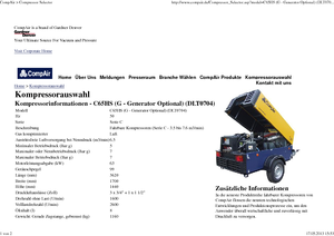 पोर्टेबल एयर कंप्रेसर - डीजल, इलेक्ट्रिक, गैसोलीन CompAir C 65 HS