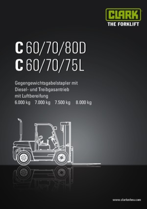 डीजल फोर्कलिफ्ट Clark C 80 D