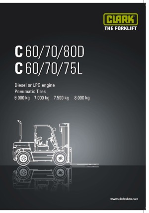 डीजल फोर्कलिफ्ट Clark C 80 D