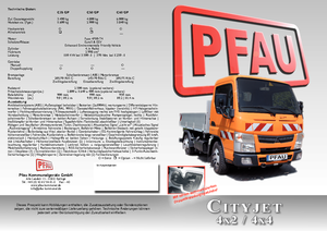 म्यूनिसिपल ट्रैक्टर फ्रंट हिच Pfau Cityjet C 35