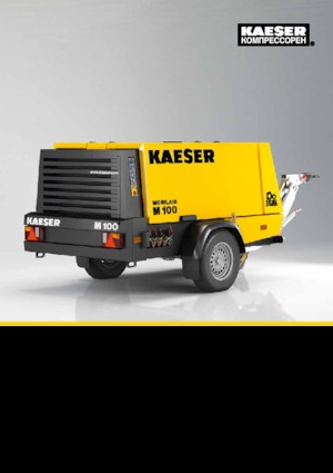 स्टेशनरी एयर कंप्रेसर - डीजल, इलेक्ट्रिक, गैसोलीन Kaeser Mobilair M 100 G 13 kVA
