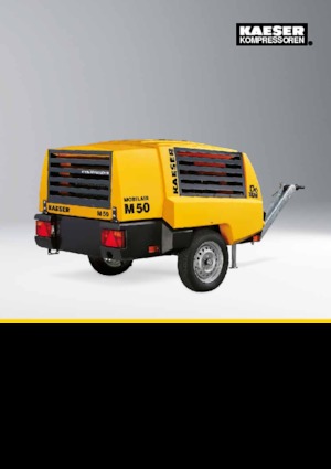 पोर्टेबल एयर कंप्रेसर - डीजल, इलेक्ट्रिक, गैसोलीन Kaeser Mobilair M 50 PE