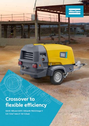 पोर्टेबल एयर कंप्रेसर - डीजल, इलेक्ट्रिक, गैसोलीन Atlas Copco XAHS 108 Kd