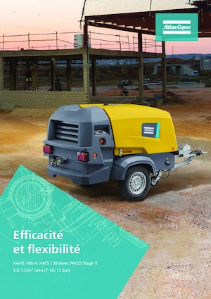 पोर्टेबल एयर कंप्रेसर - डीजल, इलेक्ट्रिक, गैसोलीन Atlas Copco XAHS 108 Kd