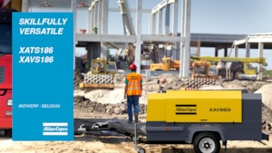 पोर्टेबल एयर कंप्रेसर - डीजल, इलेक्ट्रिक, गैसोलीन Atlas Copco XAVS 186 Jd